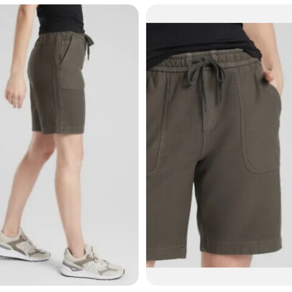 Athleta Farallon Women's Olive Shorts - Picture 3 of 12